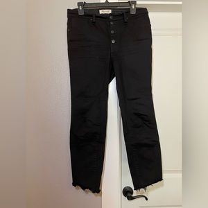 Madewell button fly skinny jeans
